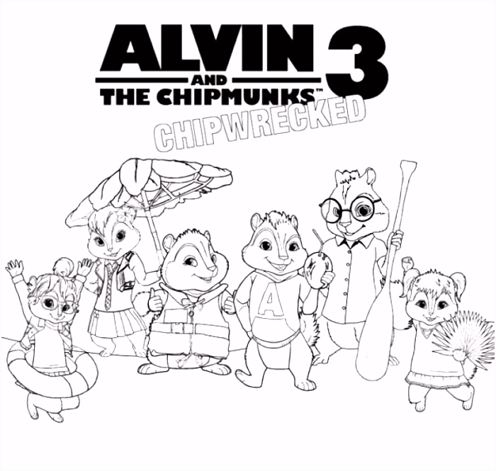 10 Alvin En De Chipmunks Road Trip Kleurplaten - SampleTemplatex1234