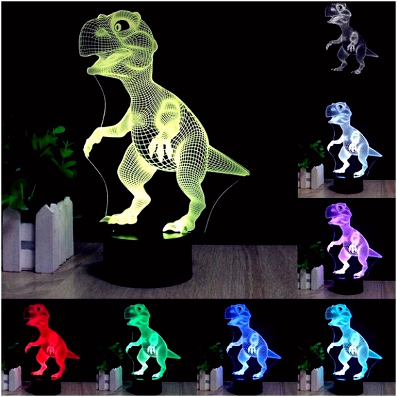 Dinos In 3d 3d Dinosaur Led Desk Table Lamp 7 Color Changing Usb Night Light 5v C1mq68xtz4 Wuyk2mhnuv