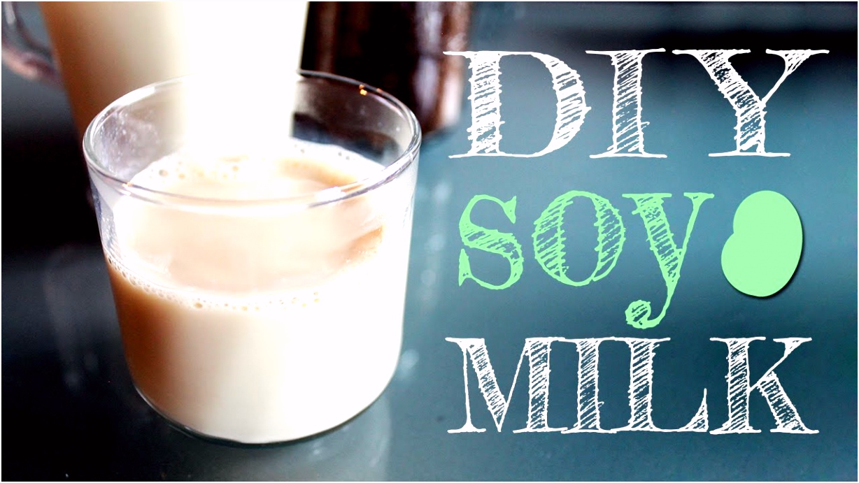 How To Make Soy Milk Easily At Home with just 2 ingre nts