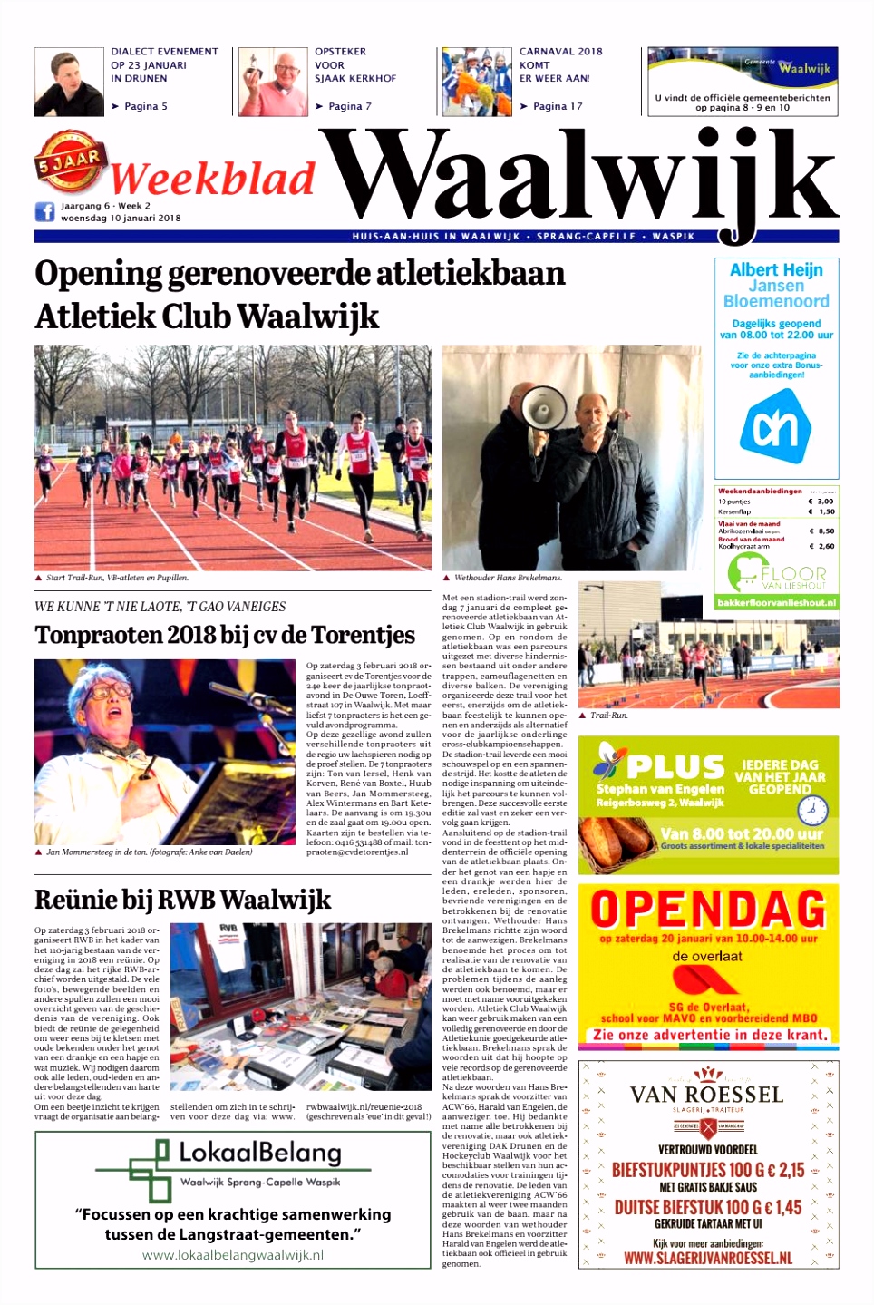 Weekblad Waalwijk 10 01 2018 by Uitgeverij Em de Jong issuu