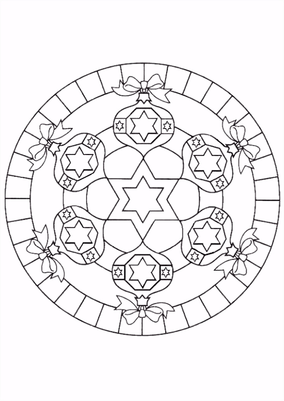 Kerst Kleurplaten Printen Kleurplaat Kerst Kleurplaten Mandala Van