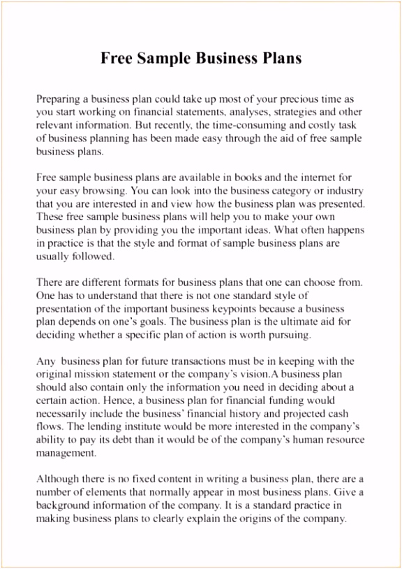 Business Proposal Letter Sample Pdf Unique Business Plan Template to