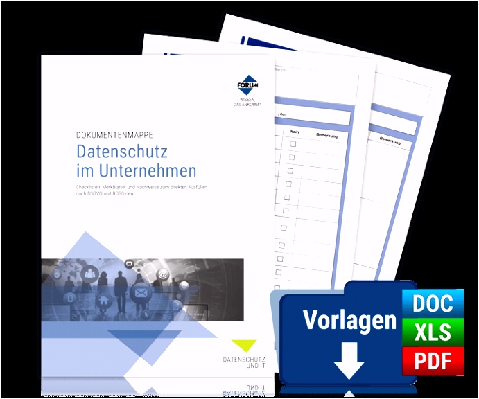 Dokumentenmappe Datenschutz im Unternehmen