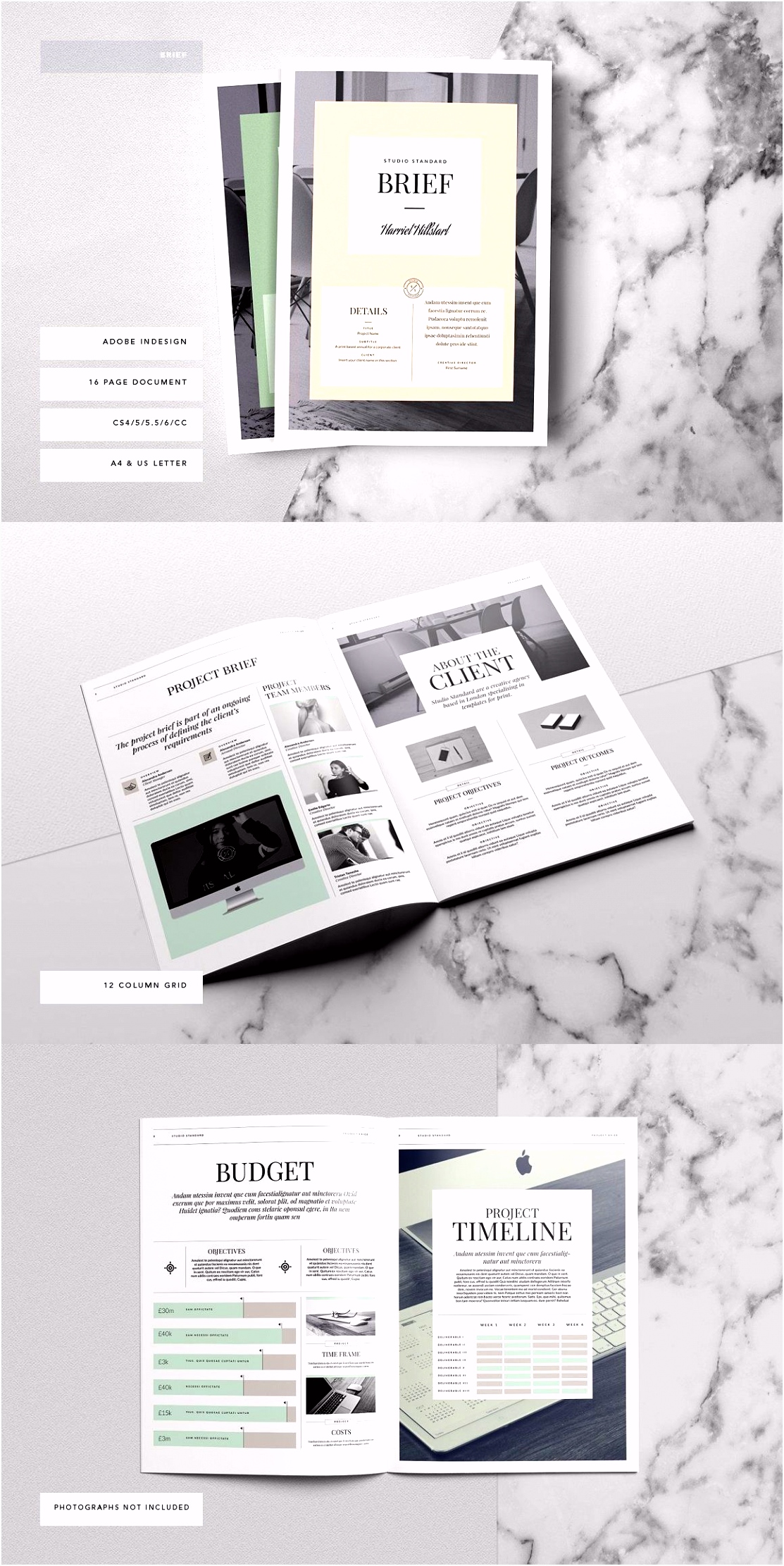 Kingsley Brief Template Graphic Design Pinterest