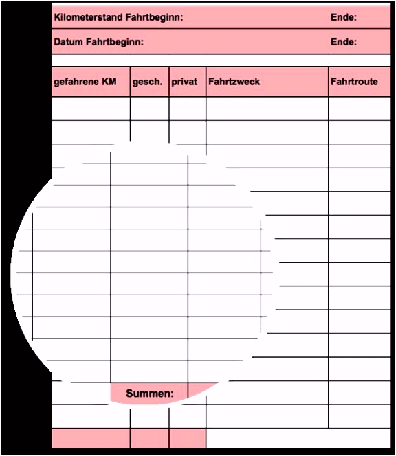 Elektronisches Fahrtenbuch Finanzamt Probe Fahrtenbuch Excel