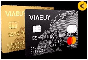 VIABUY prepaid credit card with online account