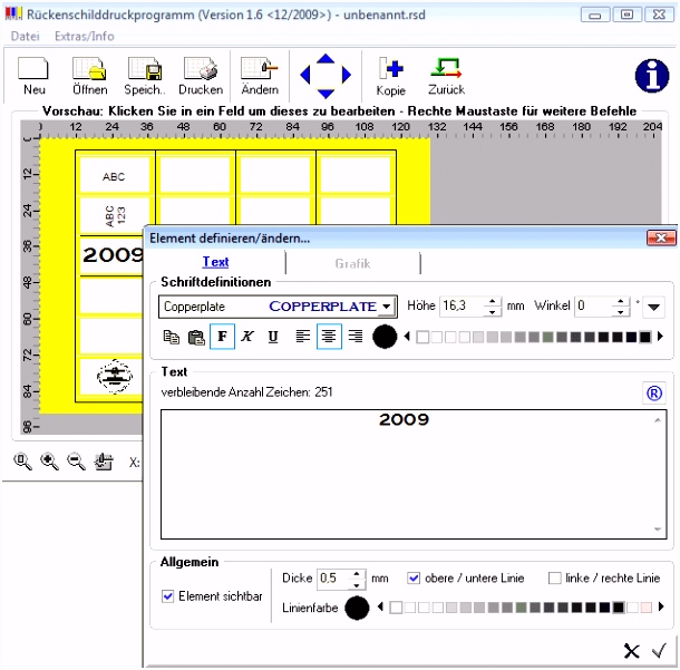 Leitz Ordner Rücken beschriften Software kostenlos