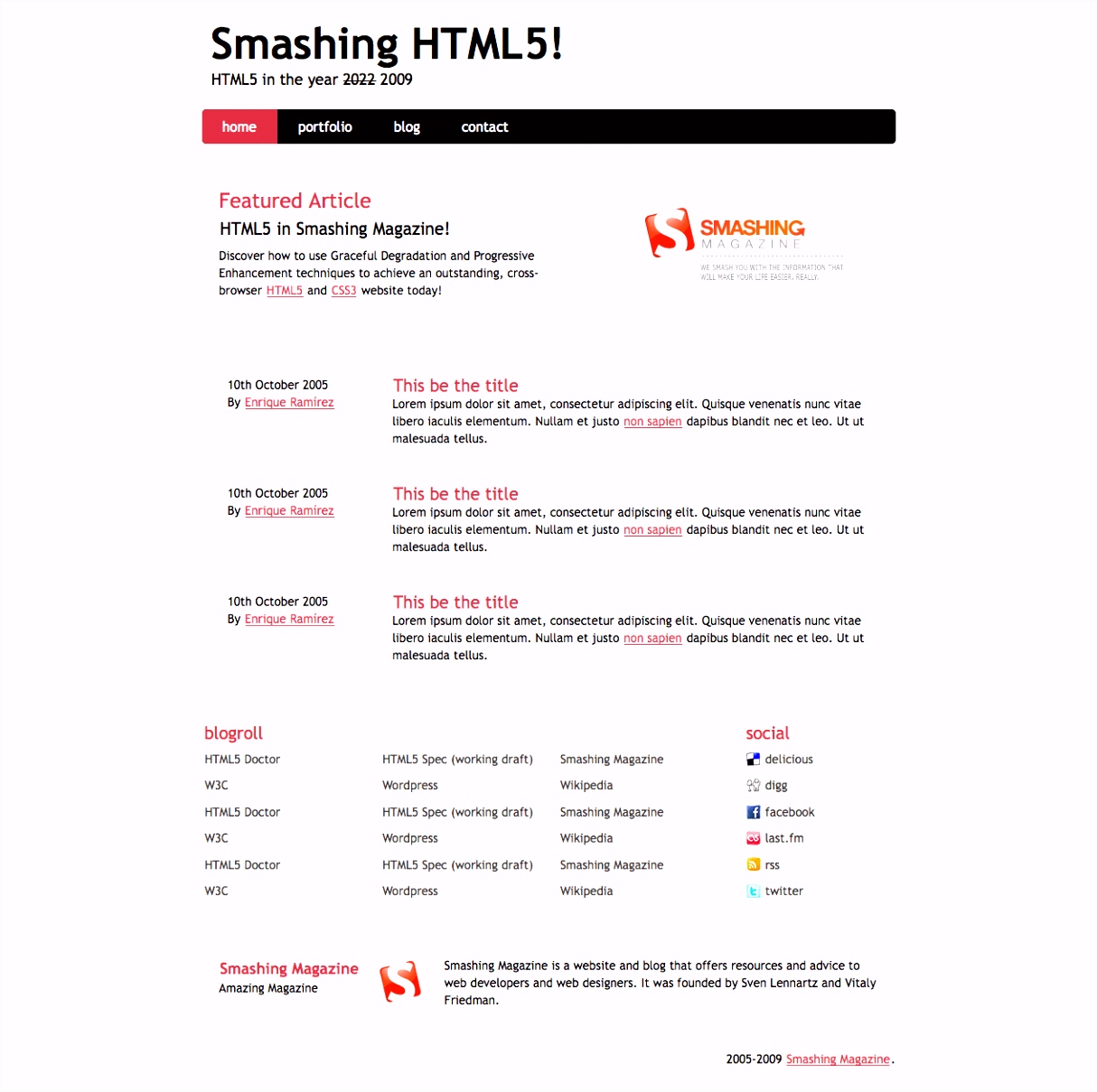 Coding An HTML 5 Layout From Scratch — Smashing Magazine