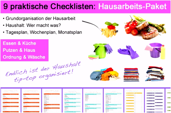 9 To Do Listen für Haushalt & Hausarbeit Listen Pinterest