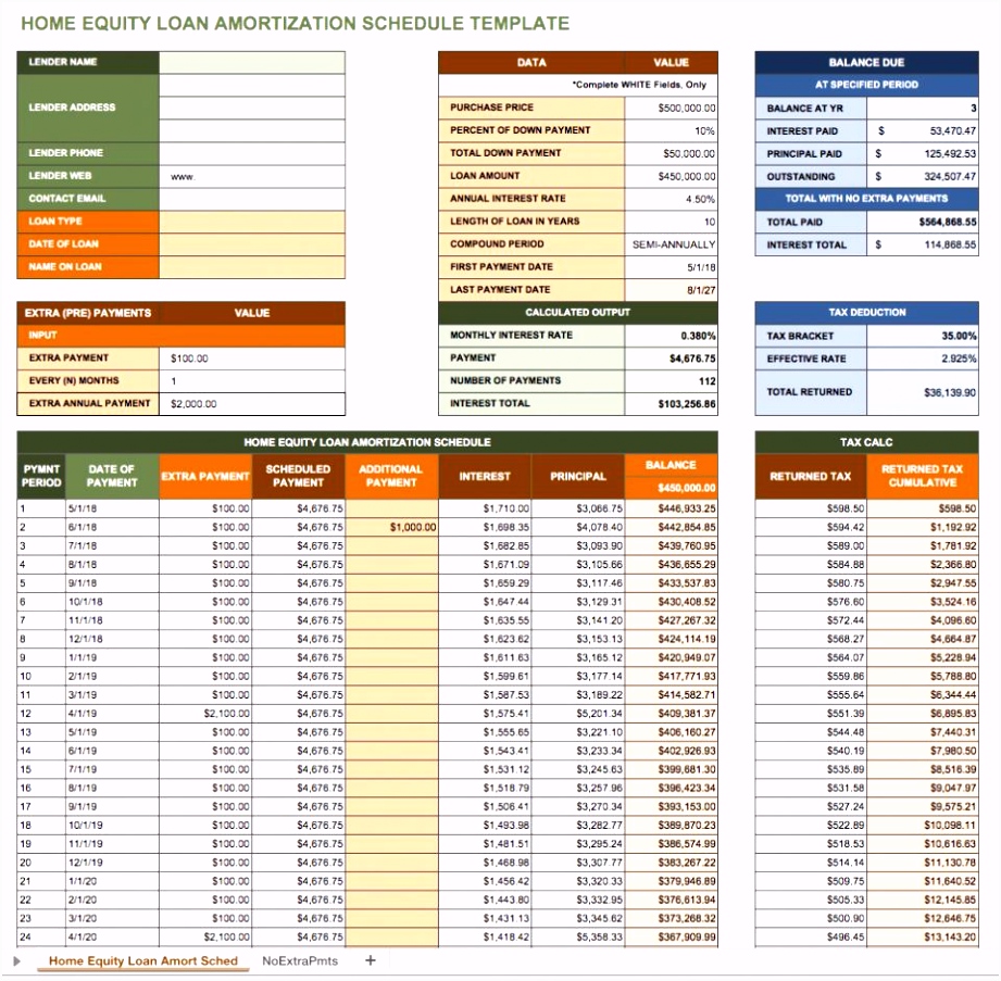 Free Excel Amortization Schedule Templates Smartsheet