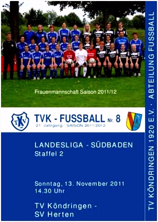 TVK FUSSBALL Nr 8 Saison 2011 12 by TV Köndringen Fussball issuu