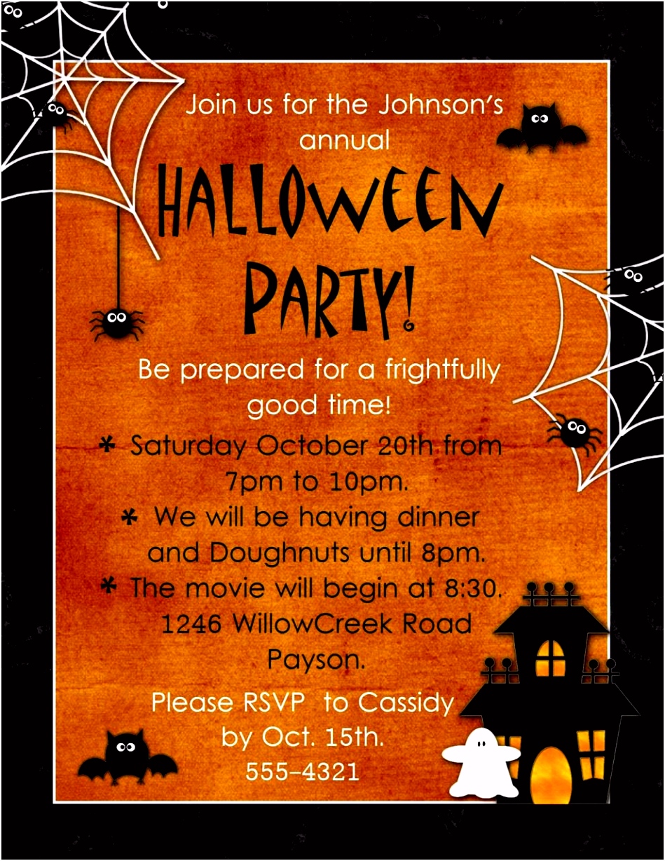 Halloween Party Invitations Halloween Invitation Maker Free