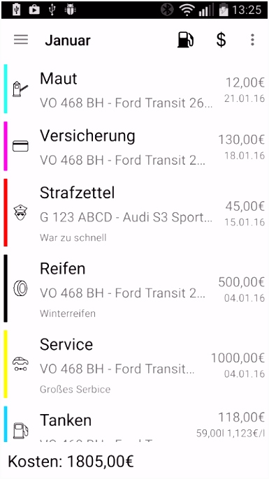 Elektronisches Fahrtenbuch Finanzamt Basic Fahrtenbuch Excel