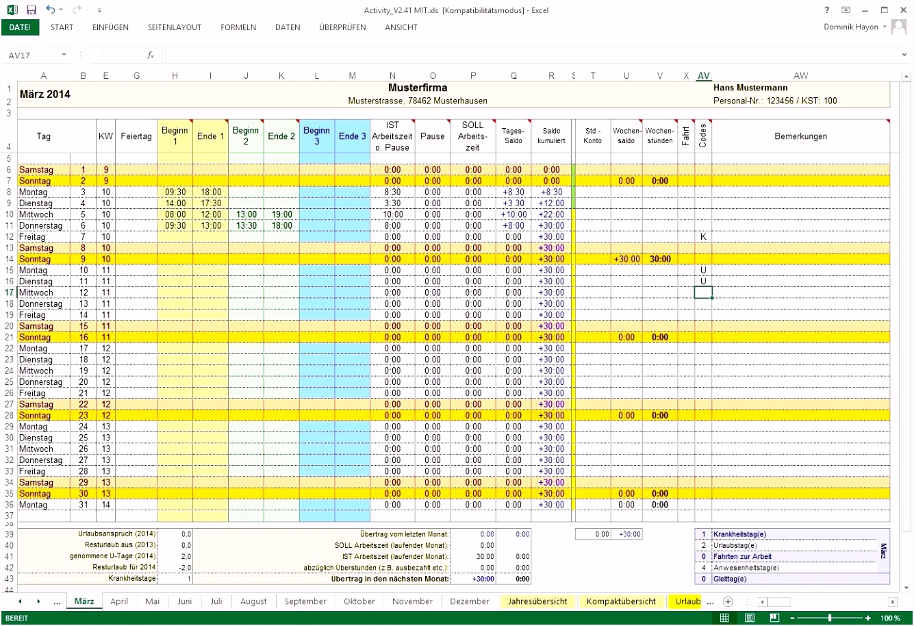 Maschinenwartung Vorlage Muster Yay Excel