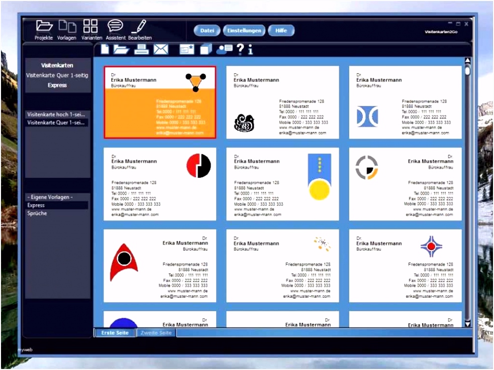 9 10 Visitenkartenvorlagen