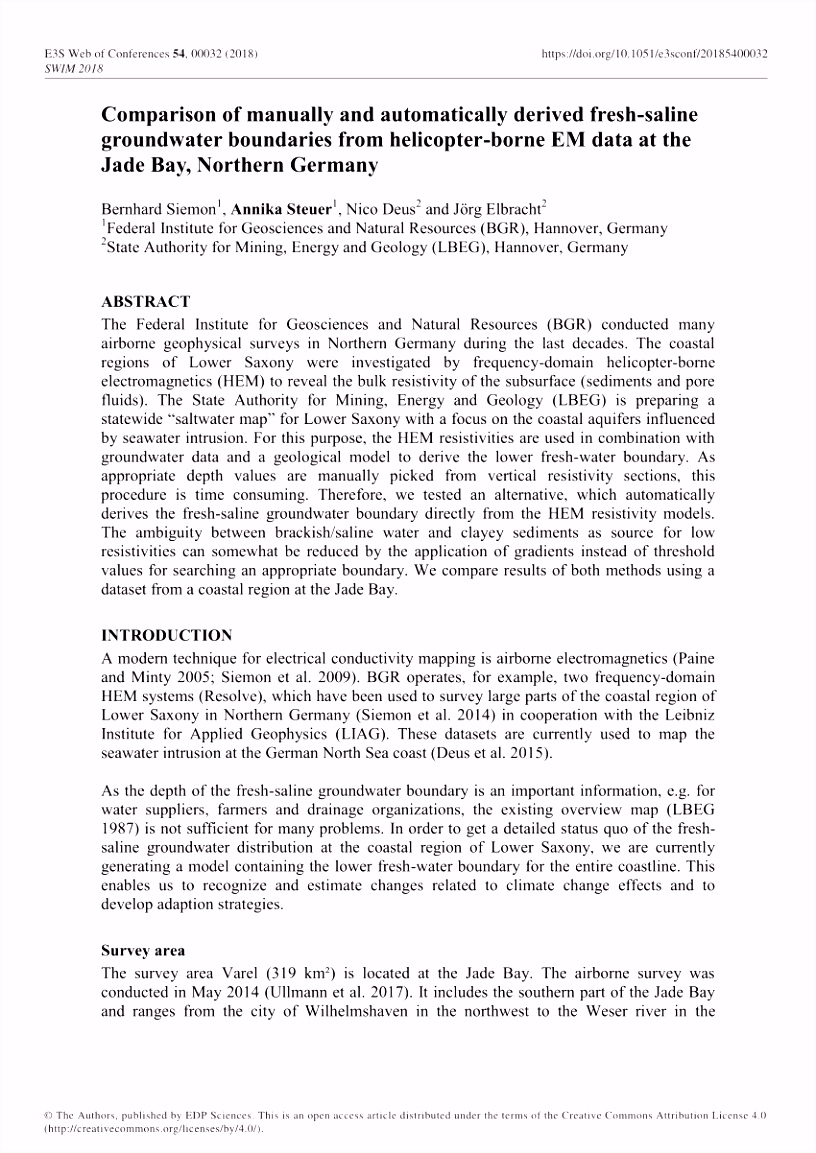 PDF scale probabilistic salinity mapping using airborne