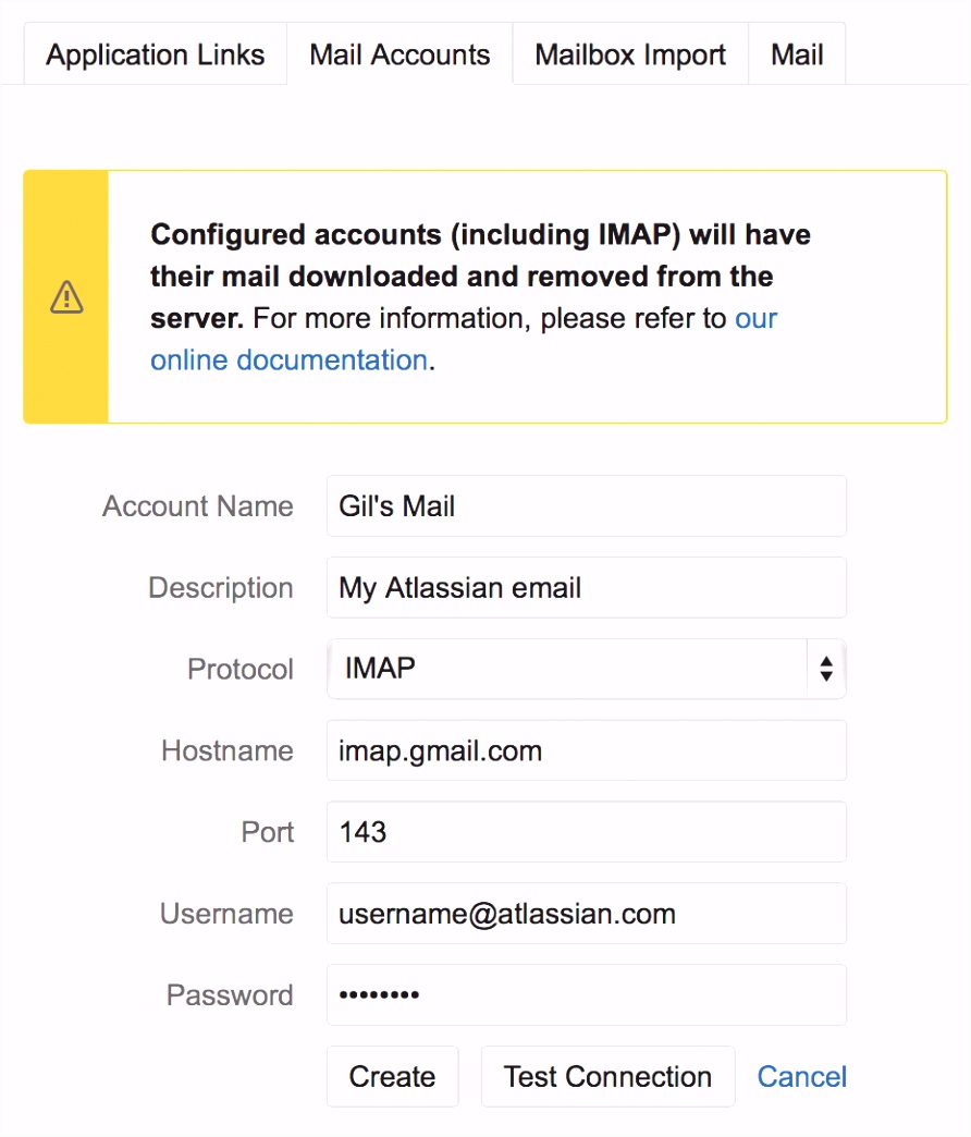 Add a Mail Account Atlassian Documentation