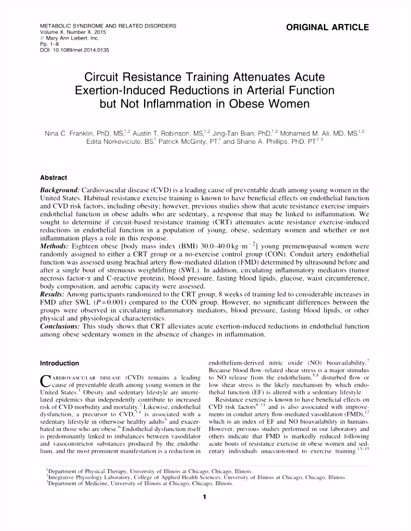 PDF Predicting Maximal Strength in Trained Postmenopausal Woman