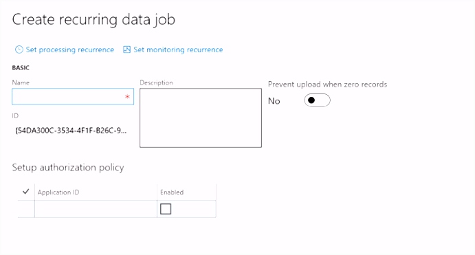 Recurring integrations Finance & Operations