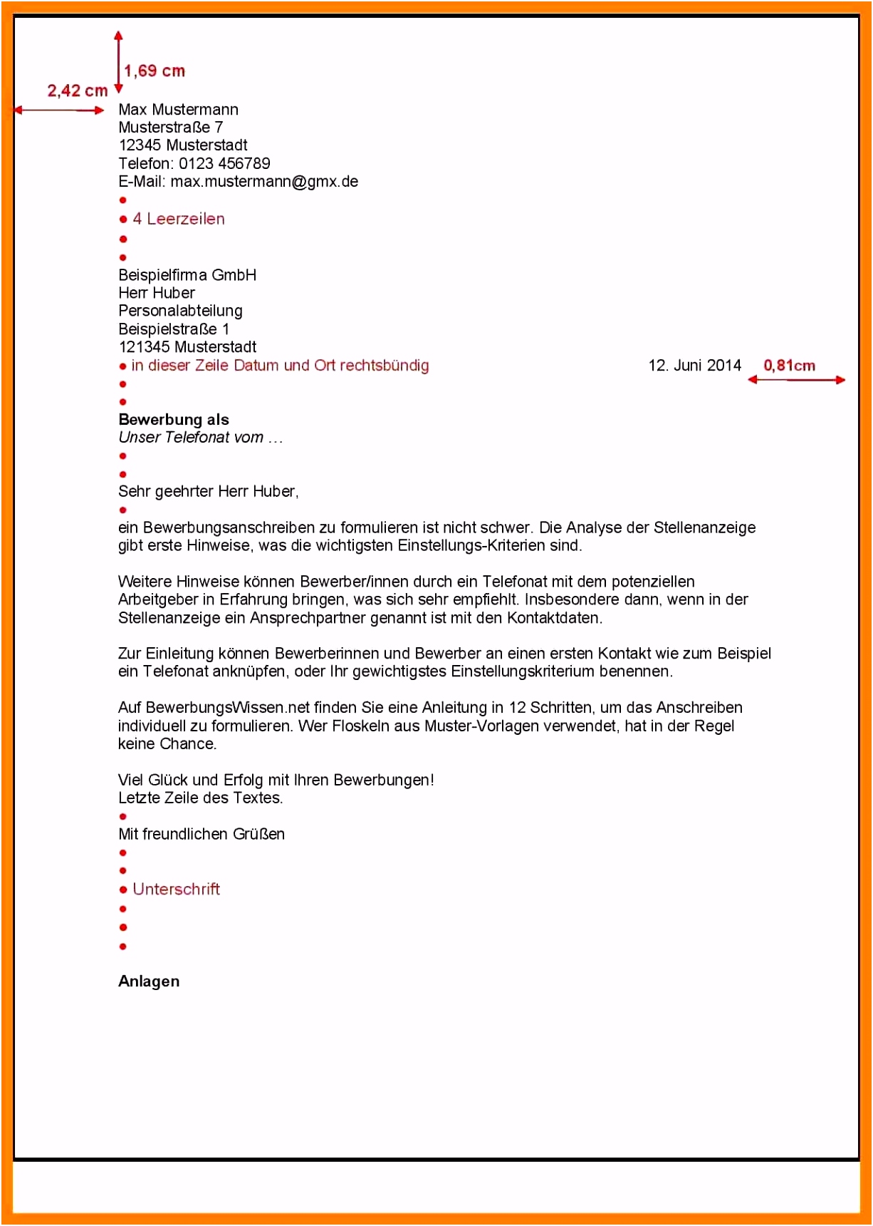 16 musterbewerbung pta