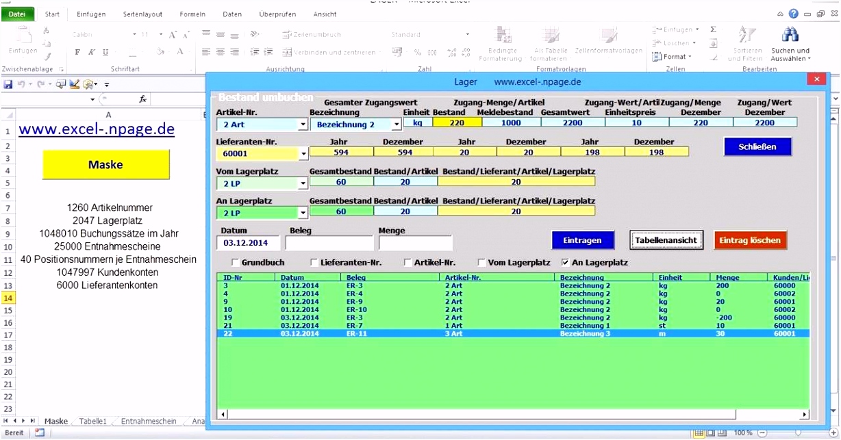 15 excel datenbank vorlage