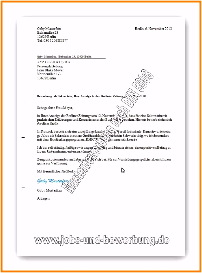 16 vorlage formeller brief