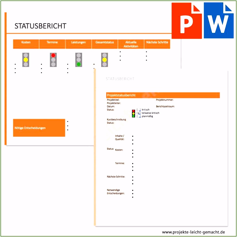 Projektmanagement Vorlagen toll Vorlage Statusbericht Vorlagen Ideen