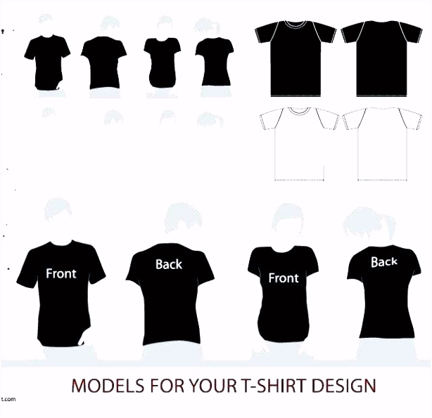 T Shirt Design Template Psd Blank