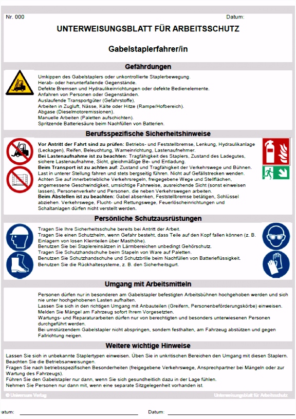 5 Vorlage Unterweisung Arbeitsschutz - SampleTemplatex1234 ...