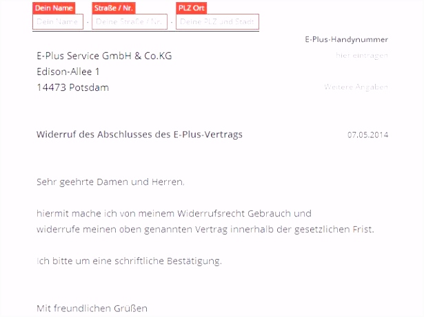 Widerruf Mietvertrag Muster Die Fabelhaften Vertrag Widerrufen